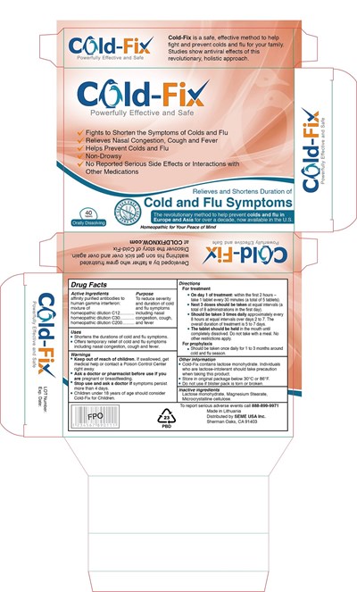 Cold-Fix 40 - ColdFix Adult 40 tabs Final Package